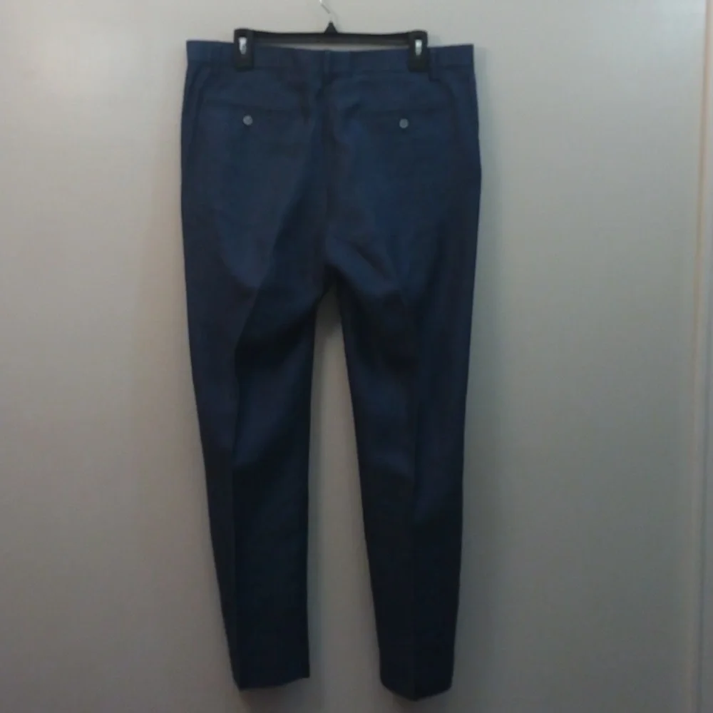 Banana Republic Slim/Modern Fit Blue Linen Summer Pants 34 - 30